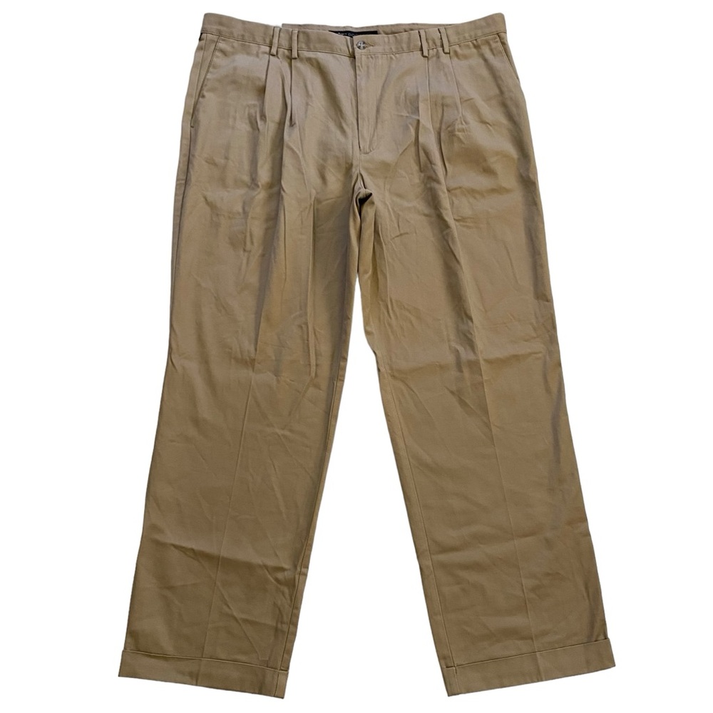 NWT Dockers Premium Class A Gabardine Pleated Cuffed Relaxed Fit Pants Men’s 44